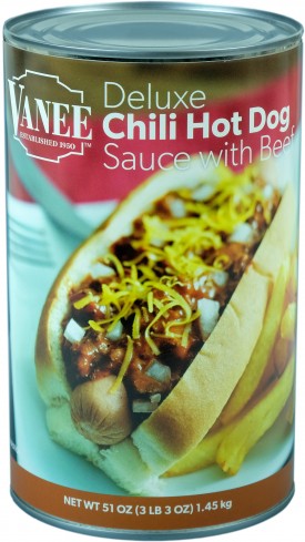 DELUXE CHILI HOT DOG SAUCE WITH BEEF