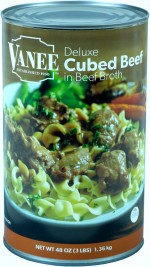 DELUXE CUBED BEEF IN BROTH